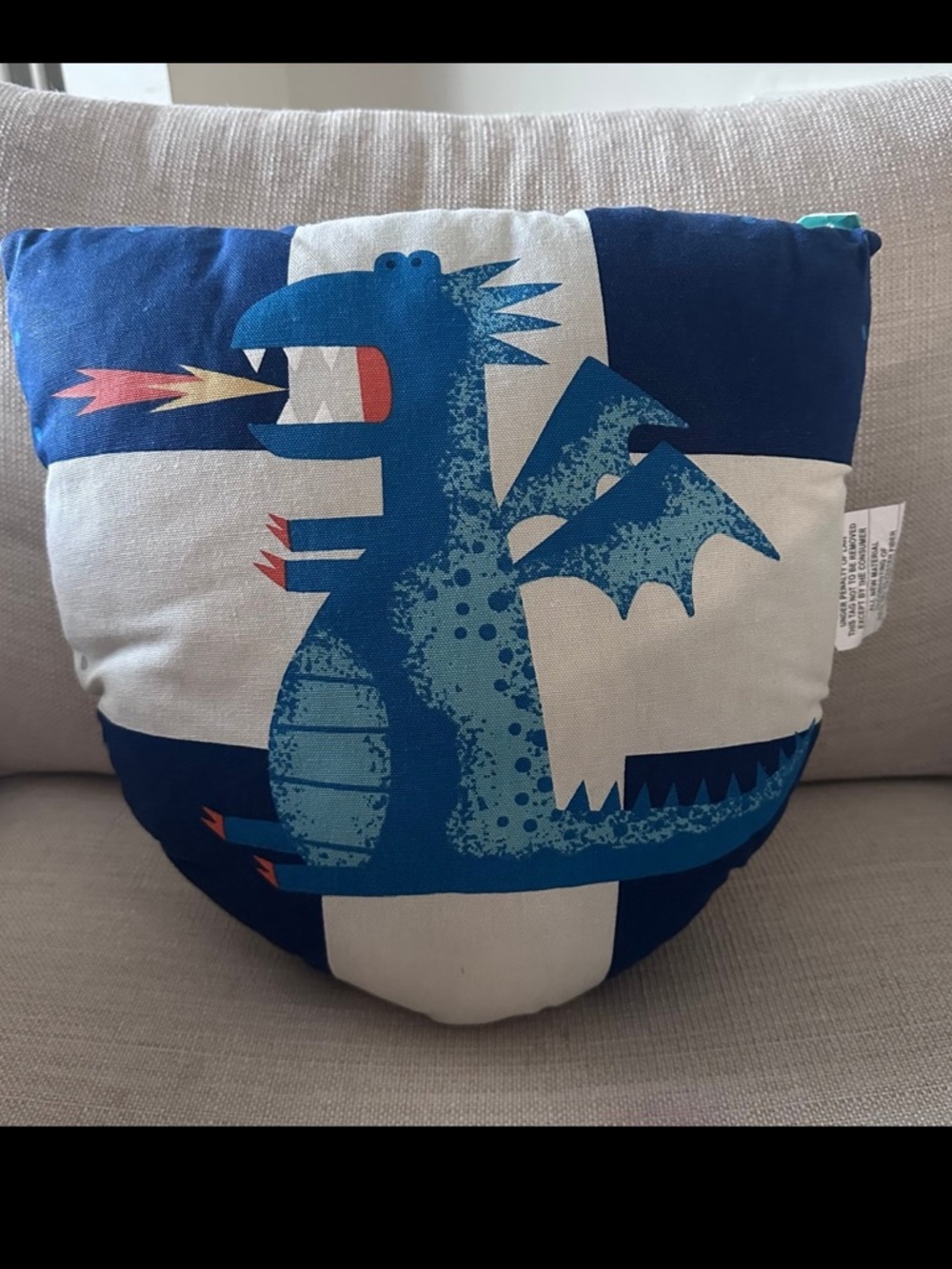 Pillowfort Dragon Shield Pillow